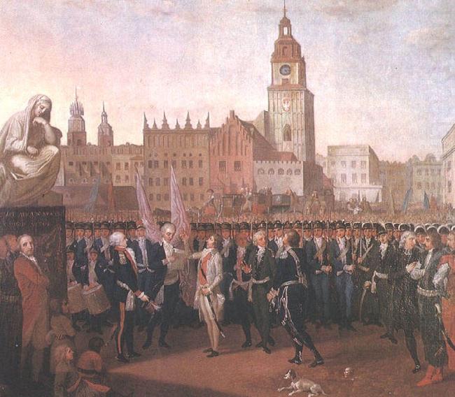 Tadeusz Kosciuszko taking the oath, Franciszek Smuglewicz